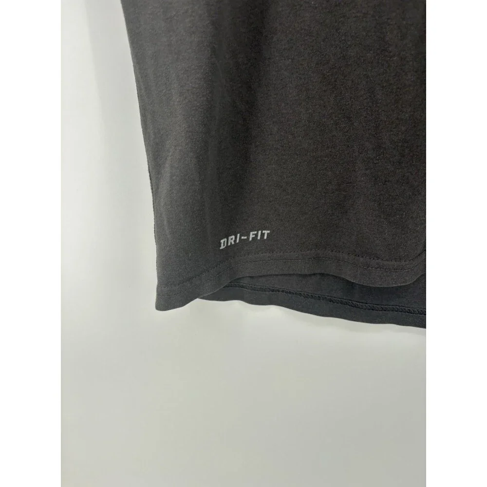 Nike Dri-FIT Men’s L T-Shirt US Naval Academy Midshipmen Charcoal Gray Graphic